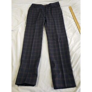 Peter Millar Blue Plaid Pants Mens 32 Collection Wool Performance Golf